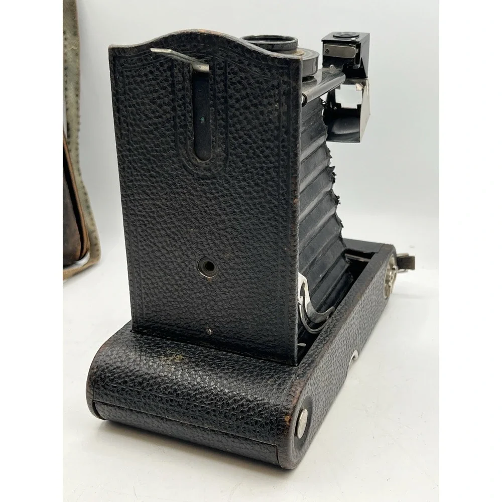 Antique‎ Kodak No. 3a Model C Autographic A-122 Film Folding Camera w/ Case